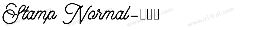 Stamp Normal字体转换